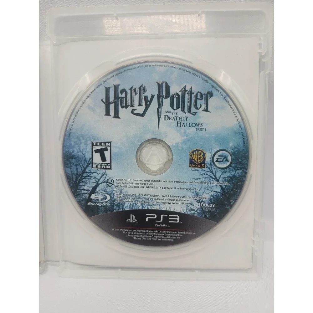 Harry Potter and the Deathly Hallows Part 1 (Sony PlayStation 3, 2010) w/ Manual
